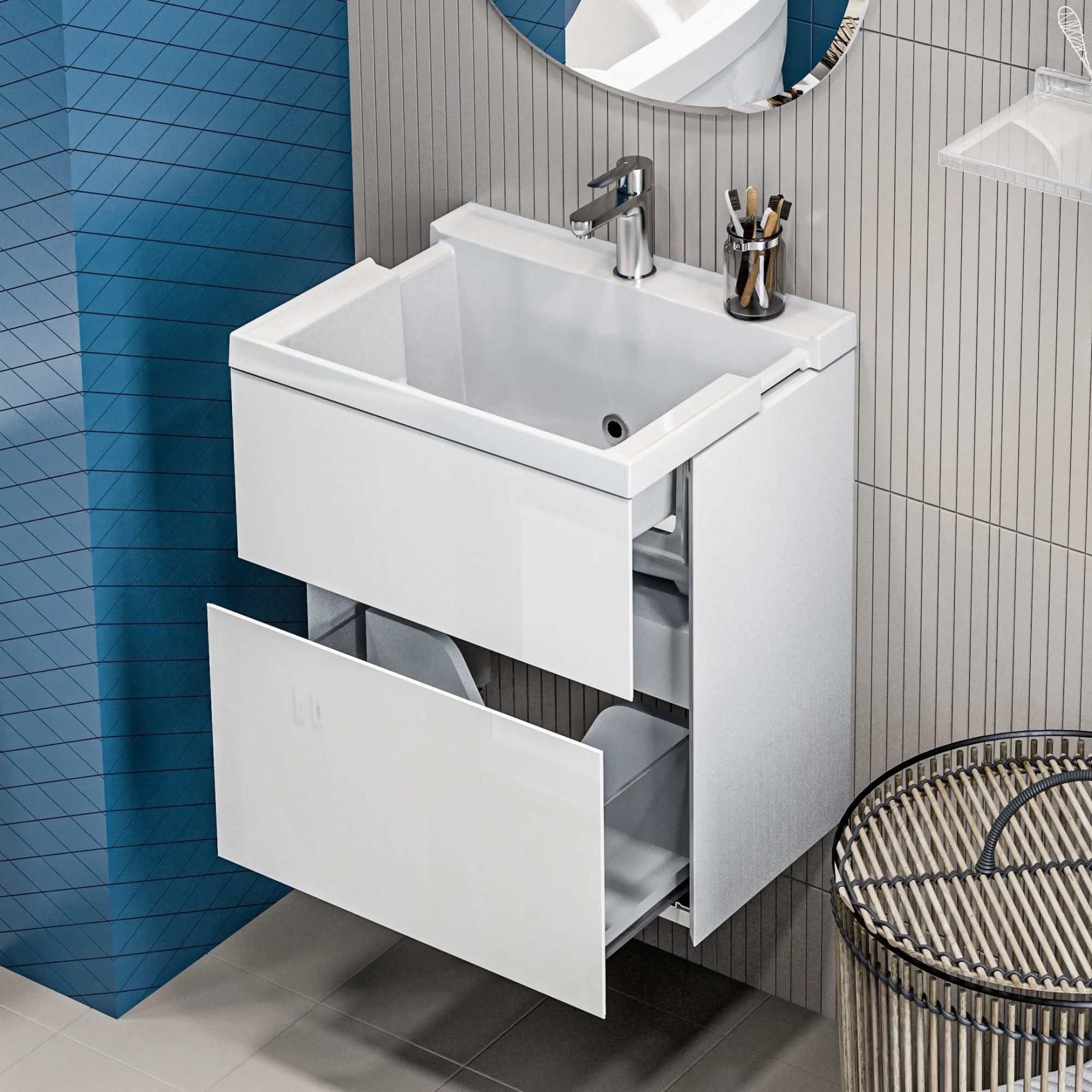 Тумба с раковиной Bumble 50П 1я