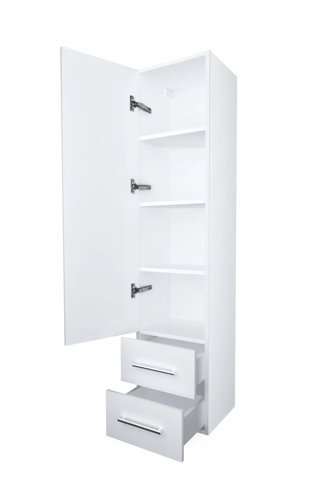 Пенал 1Marka Соната 35П 1д.2в.я. Белый глянец R